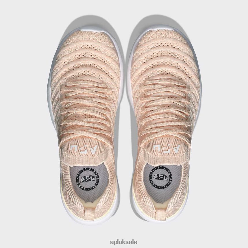 APL TechLoom Wave 56 - VH8XNZ70 APL Shoes UK Vanilla/Creme/Melange Women Running