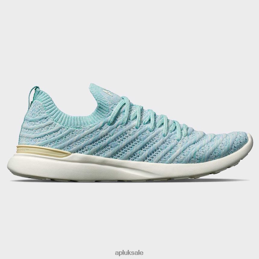 APL TechLoom Wave 57 - VH8XNZ100 APL Shoes UK Vanilla/Mint/Melange Women Running