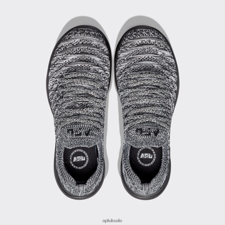 APL TechLoom Wave 57 - VH8XNZ118 APL Shoes UK Black/White/Melange Women Running