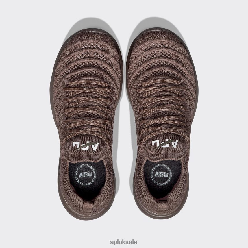 APL TechLoom Wave 57 - VH8XNZ129 APL Shoes UK Chocolate/White Women Running