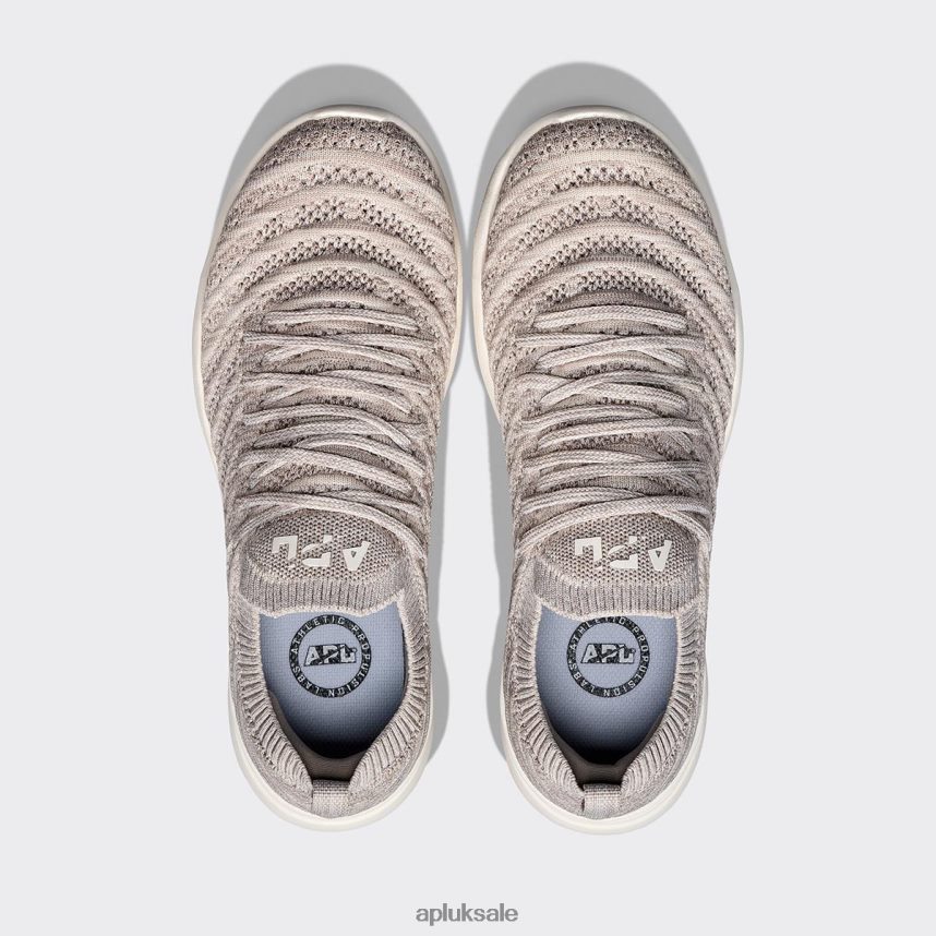 APL TechLoom Wave 57 - VH8XNZ135 APL Shoes UK Tundra/Ivory/Melange Women Running