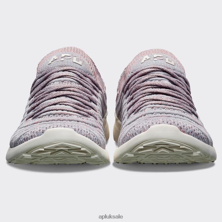 APL TechLoom Wave 57 - VH8XNZ137 APL Shoes UK Frozen Grey/Cedar/Melange Women Running