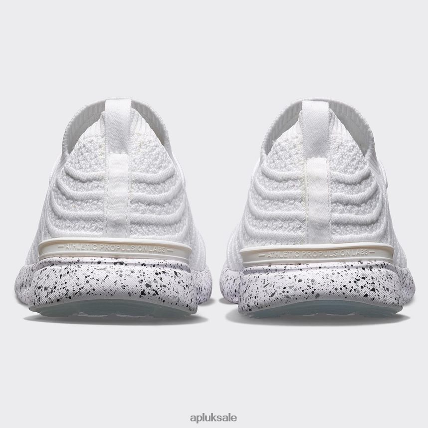 APL TechLoom Wave 57 - VH8XNZ138 APL Shoes UK White/Grey/Speckle Women Running