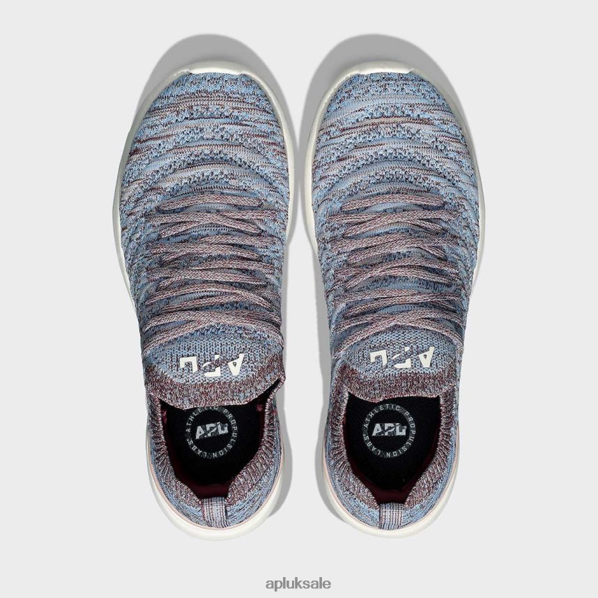 APL TechLoom Wave 57 - VH8XNZ82 APL Shoes UK Burgundy/Fresh Air/Melange Women Running