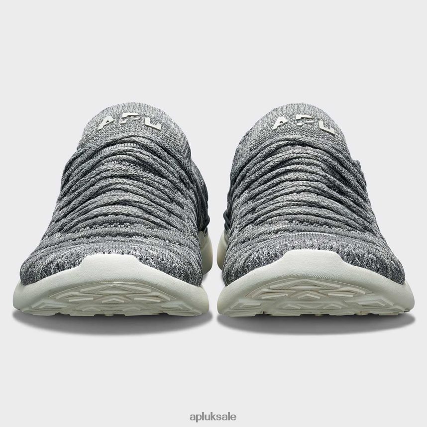 APL TechLoom Wave 57 - VH8XNZ95 APL Shoes UK Smoke/Ivory/Melange Women Running