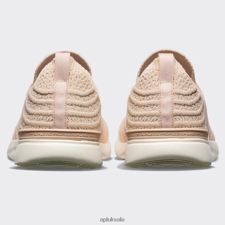 APL TechLoom Wave 58 - VH8XNZ197 APL Shoes UK Warm Silk/Ivory Women Running