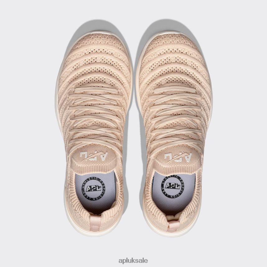 APL TechLoom Wave 58 - VH8XNZ197 APL Shoes UK Warm Silk/Ivory Women Running