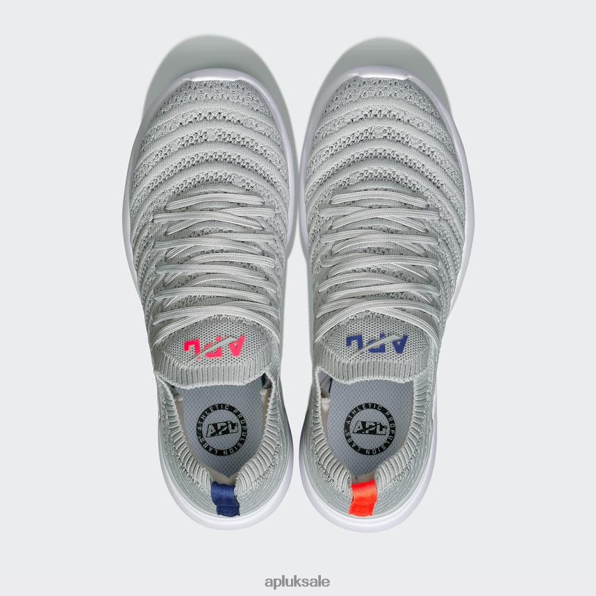 APL TechLoom Wave 58 - VH8XNZ202 APL Shoes UK Steel Grey/Impulse Red/Blue Haze Women Running