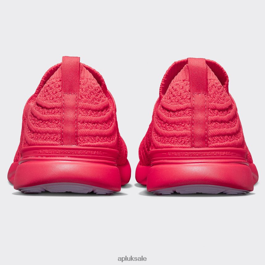 APL TechLoom Wave 58 - VH8XNZ227 APL Shoes UK Red/White Women Running