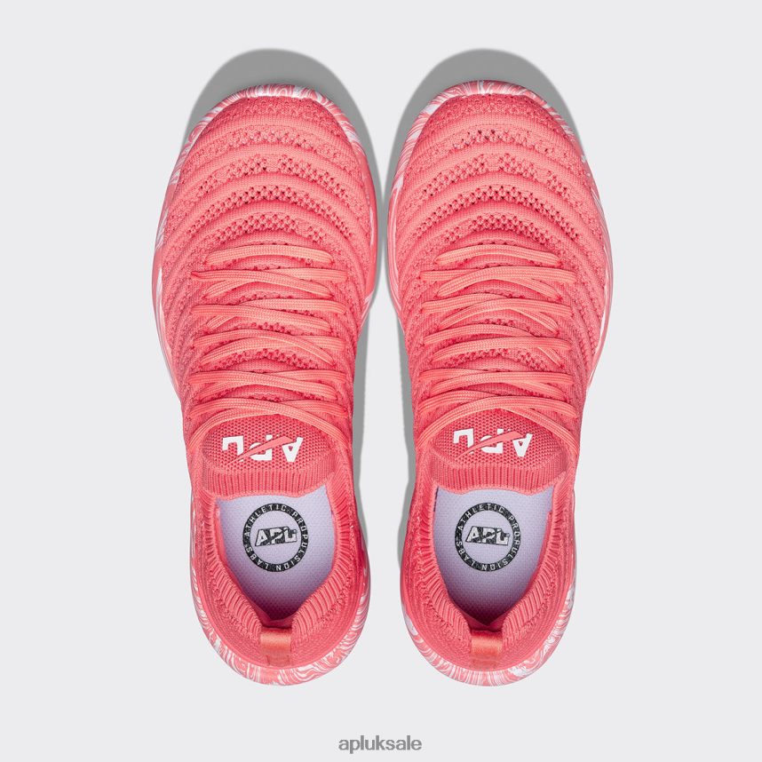 APL TechLoom Wave 58 - VH8XNZ230 APL Shoes UK Fire Coral/Marble Women Running