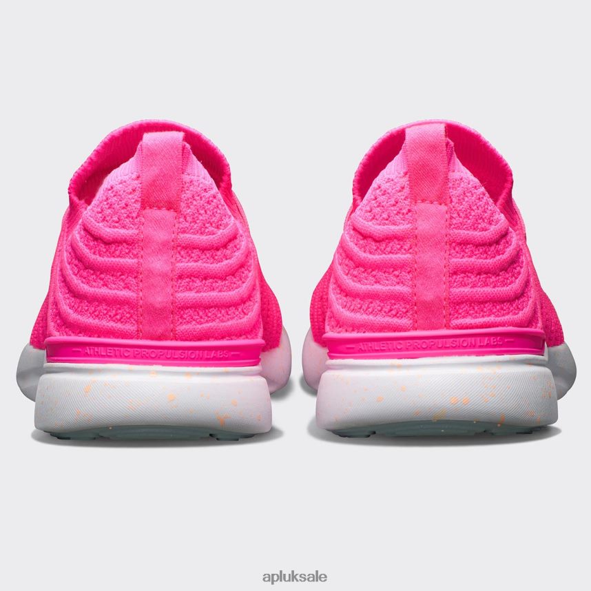 APL TechLoom Wave 59 - VH8XNZ254 APL Shoes UK Fusion Pink/Bellflower/Speckle Women Running
