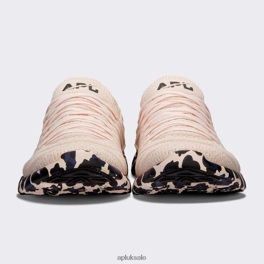 APL TechLoom Wave 59 - VH8XNZ258 APL Shoes UK Creme/Black/Leopard Women Running