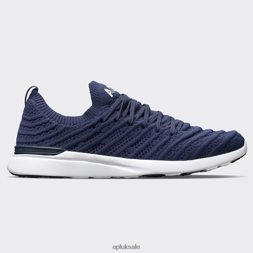 APL TechLoom Wave 59 - VH8XNZ289 APL Shoes UK Navy/White Women Running
