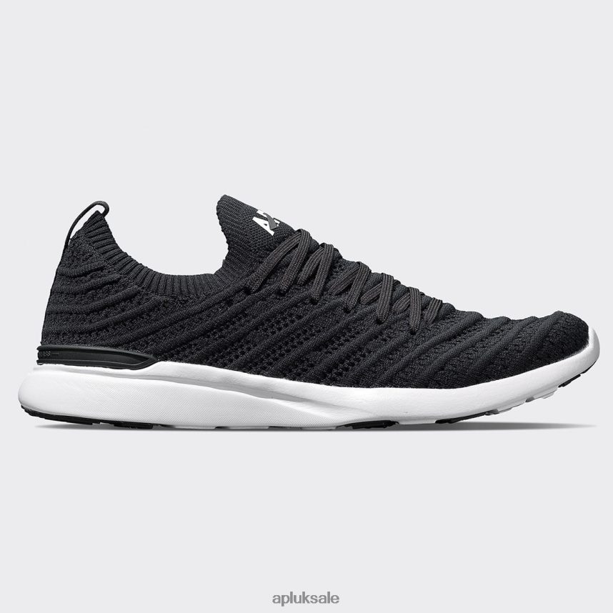 APL TechLoom Wave 59 - VH8XNZ300 APL Shoes UK Black/White Women Running