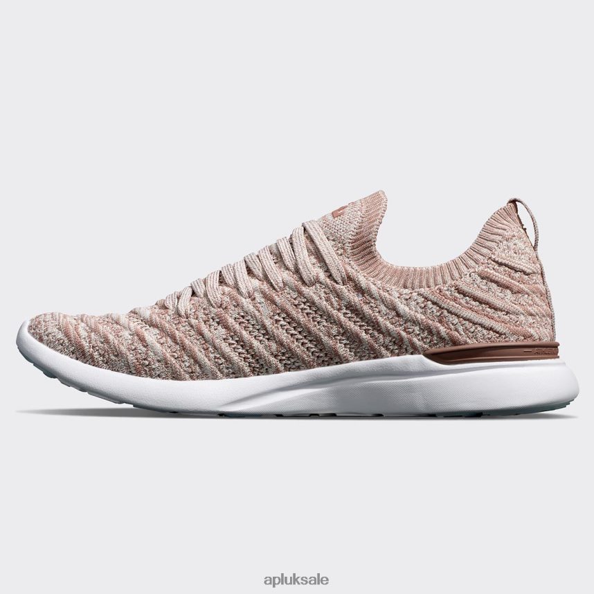 APL TechLoom Wave 60 - VH8XNZ332 APL Shoes UK Creme/Beachwood/Melange Women Running