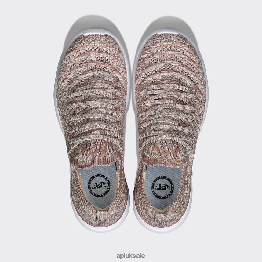 APL TechLoom Wave 60 - VH8XNZ332 APL Shoes UK Creme/Beachwood/Melange Women Running