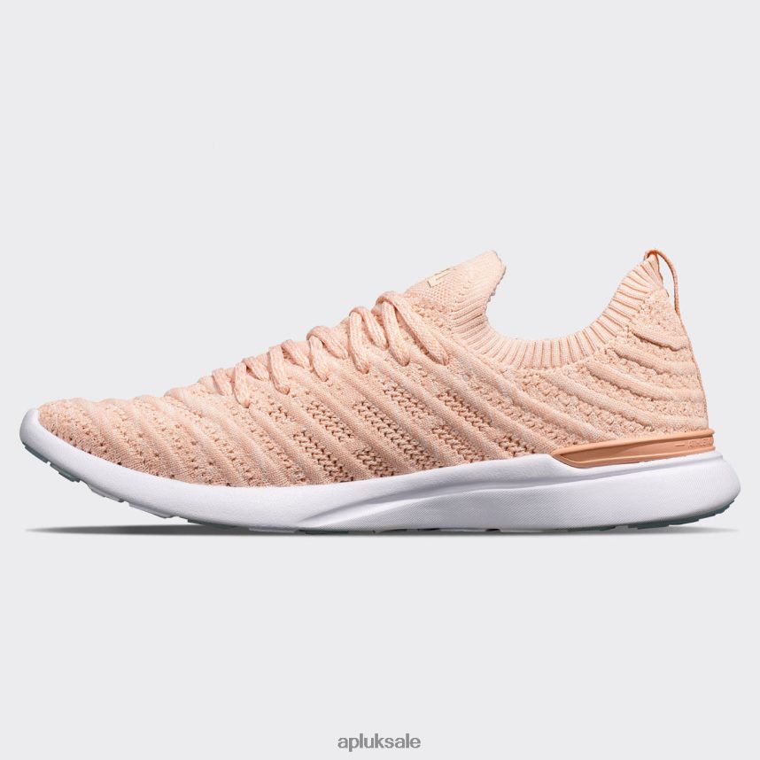 APL TechLoom Wave 60 - VH8XNZ378 APL Shoes UK Blush/Pristine/Melange Women Running