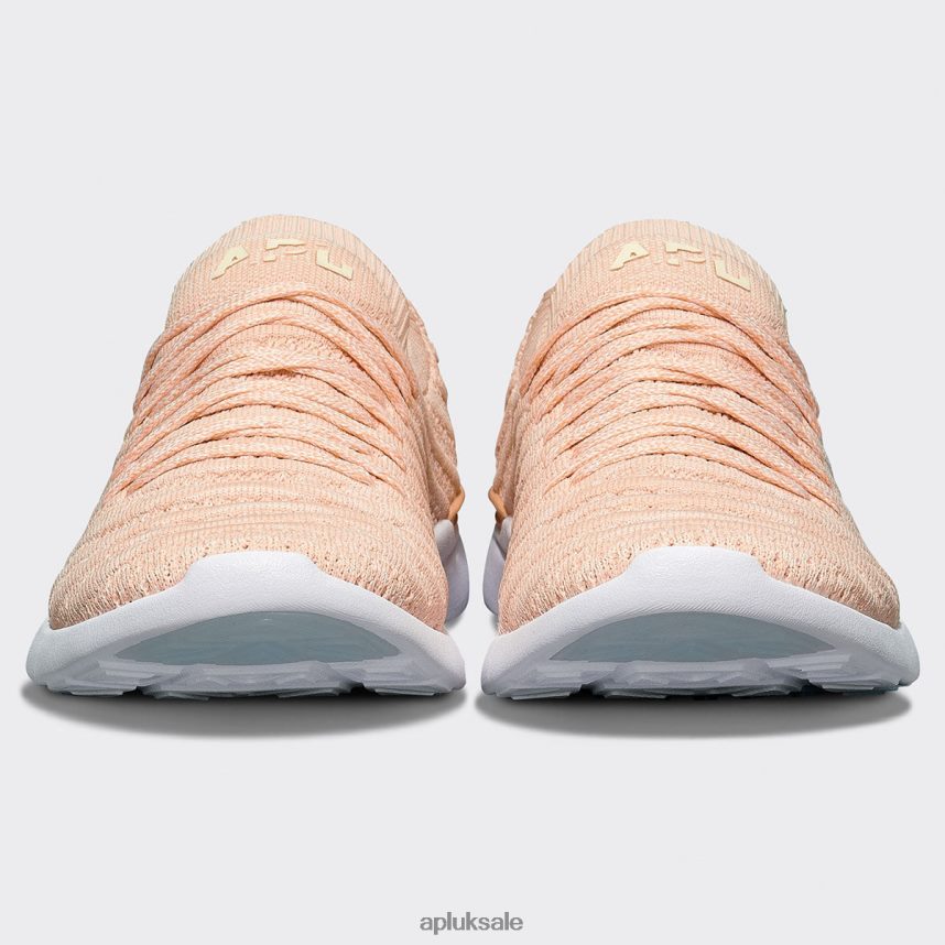 APL TechLoom Wave 60 - VH8XNZ378 APL Shoes UK Blush/Pristine/Melange Women Running