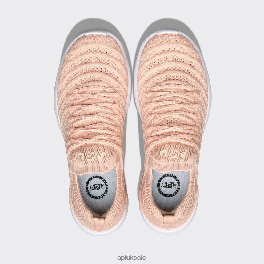 APL TechLoom Wave 60 - VH8XNZ378 APL Shoes UK Blush/Pristine/Melange Women Running