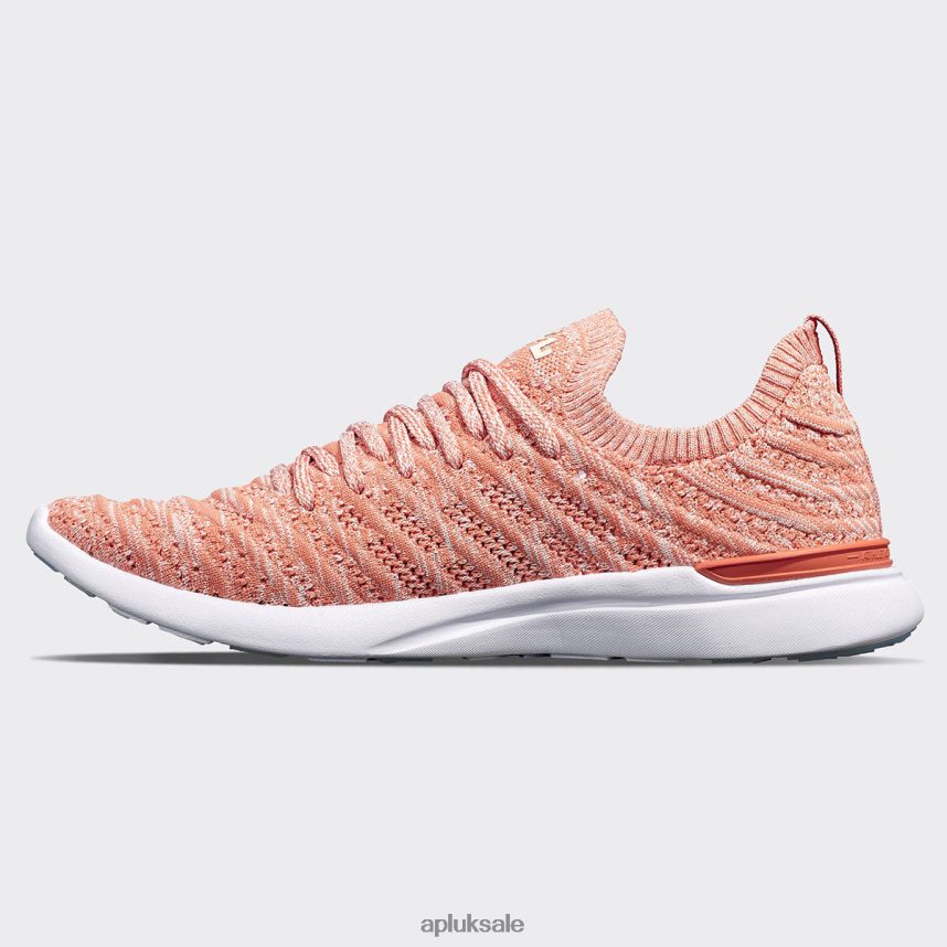APL TechLoom Wave 60 - VH8XNZ379 APL Shoes UK Terracotta/Pristine/Melange Women Running