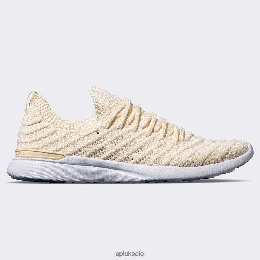 APL TechLoom Wave 60 - VH8XNZ381 APL Shoes UK Vanilla/Pristine/Melange Women Running
