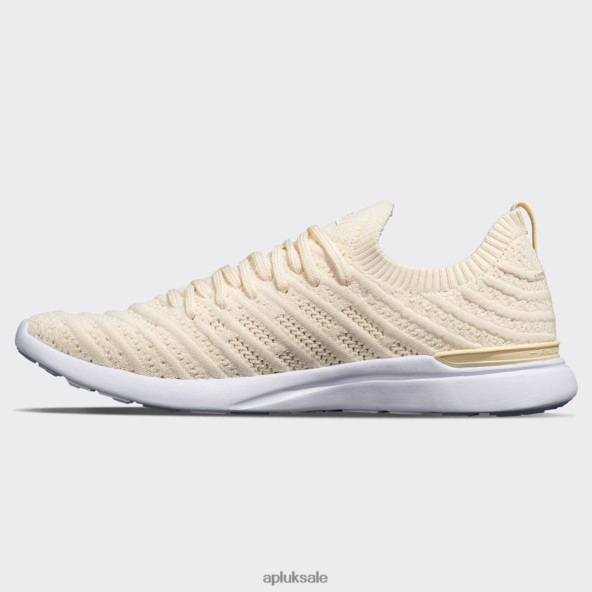 APL TechLoom Wave 60 - VH8XNZ381 APL Shoes UK Vanilla/Pristine/Melange Women Running