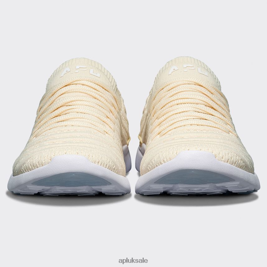 APL TechLoom Wave 60 - VH8XNZ381 APL Shoes UK Vanilla/Pristine/Melange Women Running