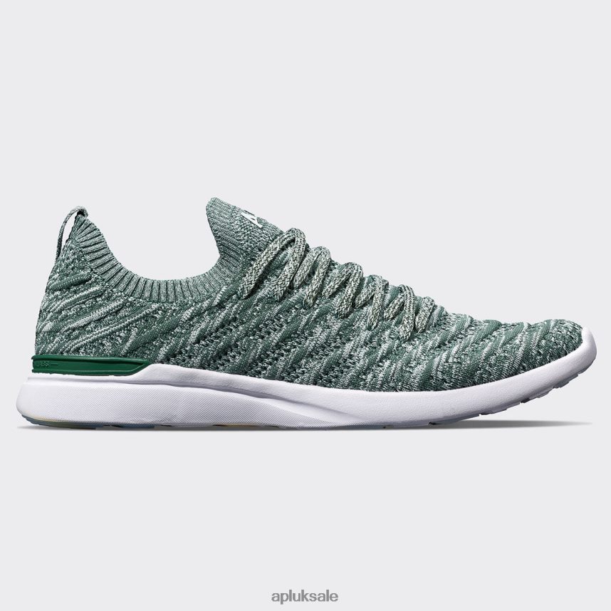 APL TechLoom Wave 60 - VH8XNZ385 APL Shoes UK Great Green/Peppermint/Melange Women Running