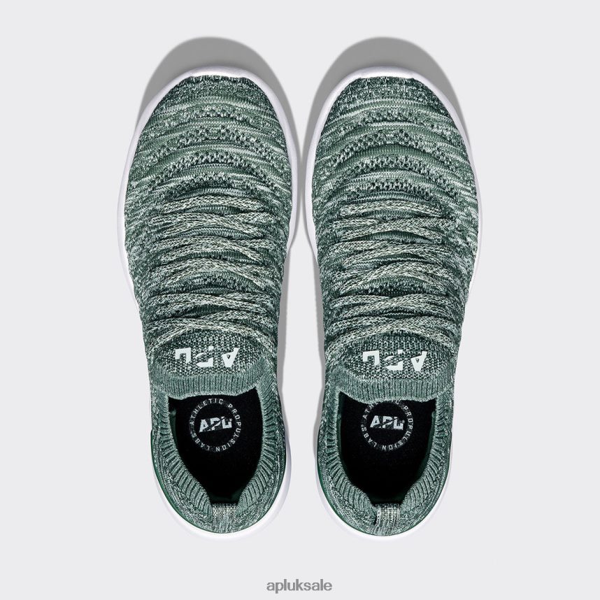 APL TechLoom Wave 60 - VH8XNZ385 APL Shoes UK Great Green/Peppermint/Melange Women Running