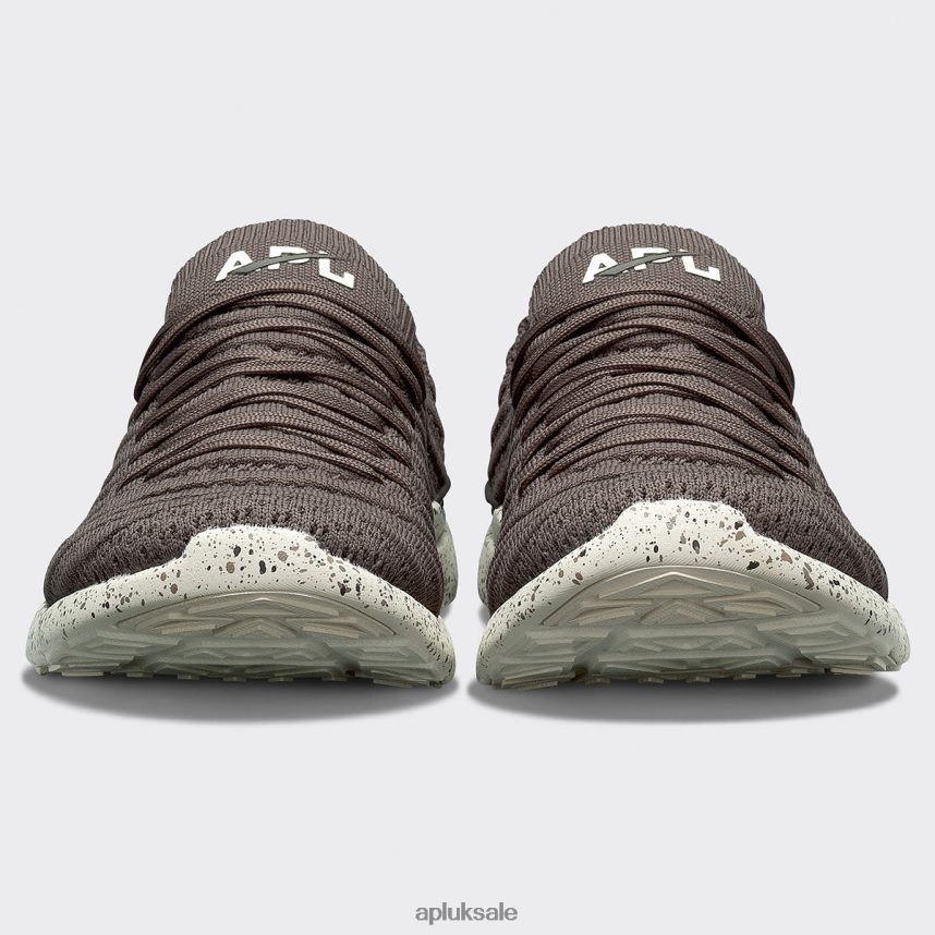 APL TechLoom Wave 60 - VH8XNZ397 APL Shoes UK Chocolate/Pristine/Speckle Women Running