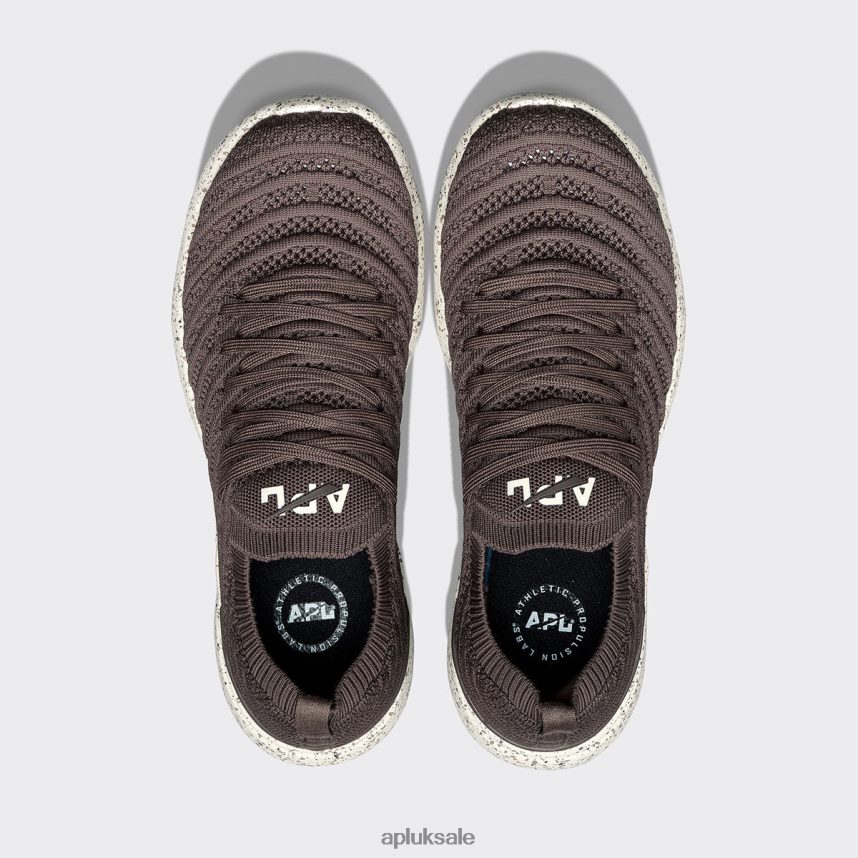 APL TechLoom Wave 60 - VH8XNZ397 APL Shoes UK Chocolate/Pristine/Speckle Women Running