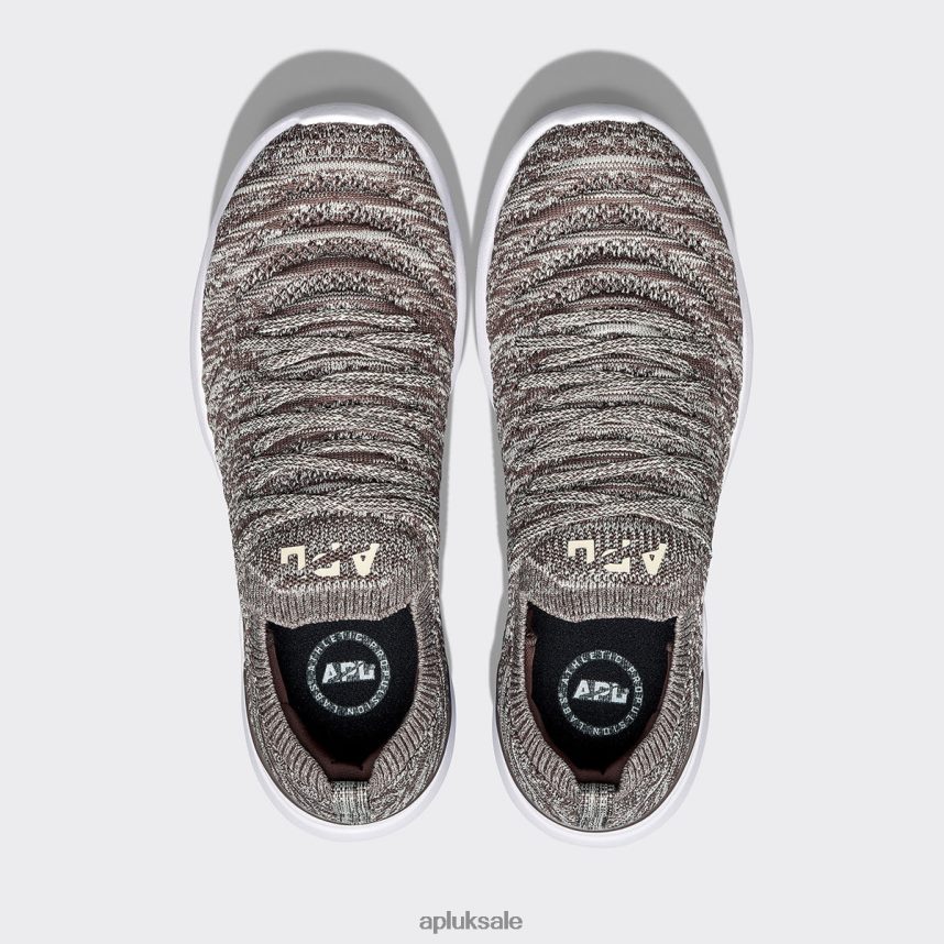 APL TechLoom Wave 60 - VH8XNZ398 APL Shoes UK Chocolate/Vanilla/Melange Women Running