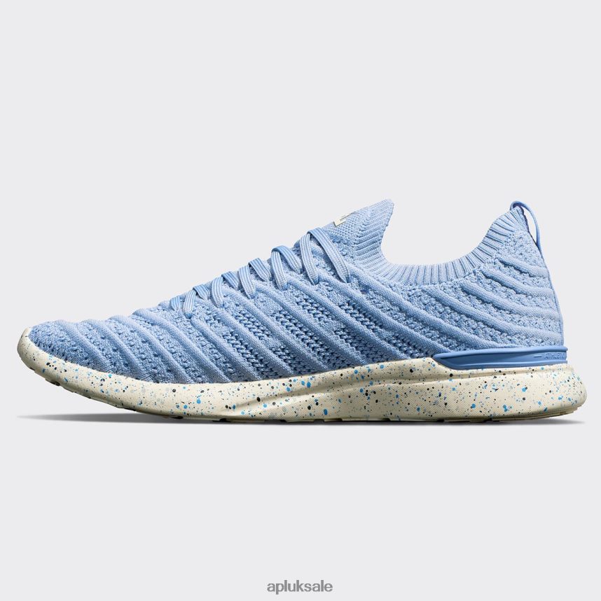 APL TechLoom Wave 60 - VH8XNZ412 APL Shoes UK Forged Blue/Pristine/Speckle Women Running