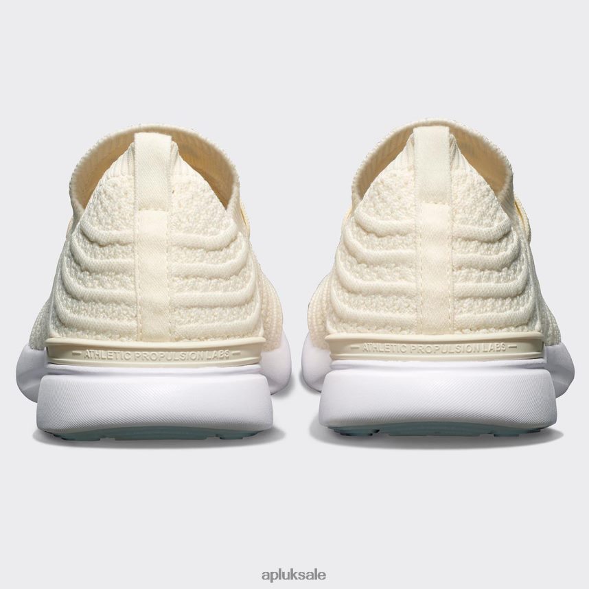 APL TechLoom Wave 60 - VH8XNZ413 APL Shoes UK Pristine/Coastal Blue/White Women Running