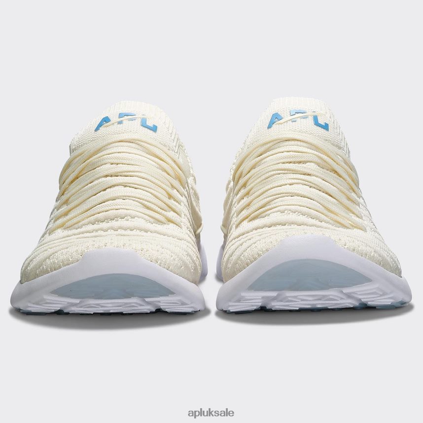 APL TechLoom Wave 60 - VH8XNZ413 APL Shoes UK Pristine/Coastal Blue/White Women Running