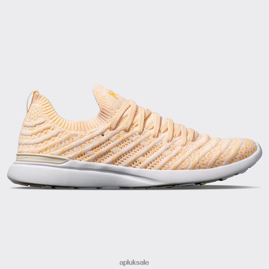 APL TechLoom Wave 60 - VH8XNZ421 APL Shoes UK Pristine/Marigold/Melange Women Running