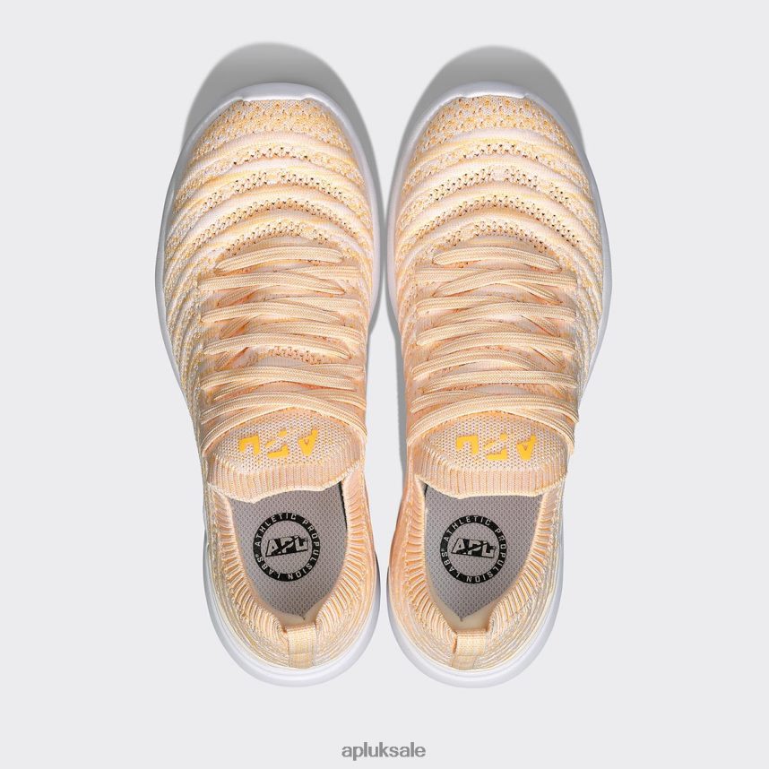 APL TechLoom Wave 60 - VH8XNZ421 APL Shoes UK Pristine/Marigold/Melange Women Running