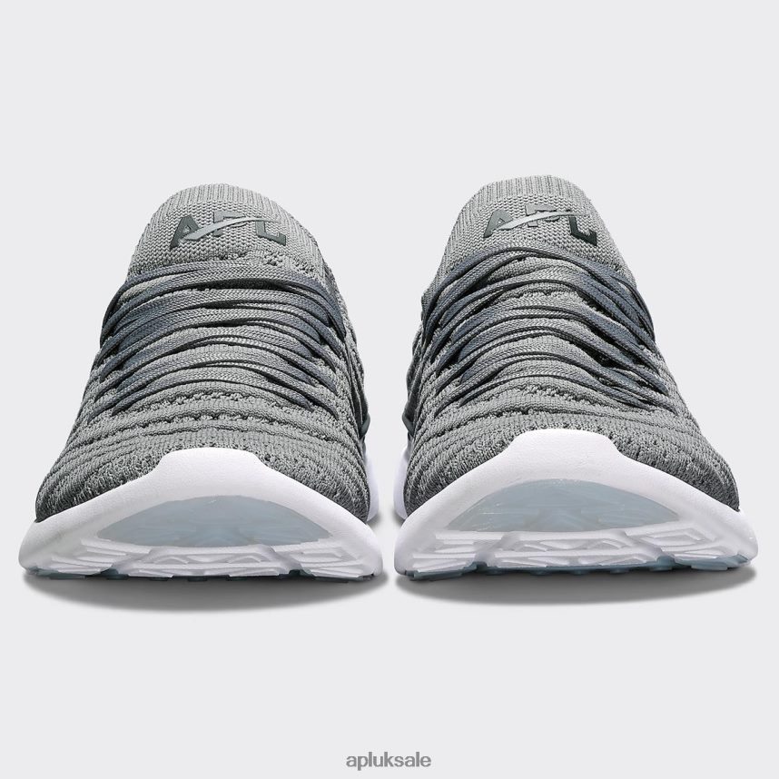 APL TechLoom Wave 61 - VH8XNZ422 APL Shoes UK Smoke/Black/White Women Running