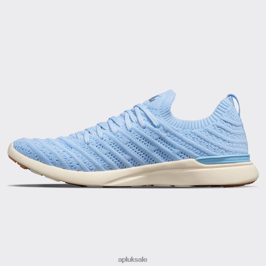 APL TechLoom Wave 61 - VH8XNZ425 APL Shoes UK Ice Blue/Slate/Pristine Women Running