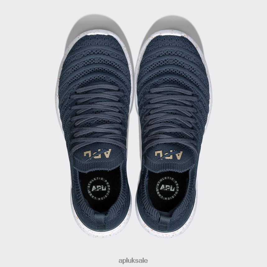 APL TechLoom Wave 61 - VH8XNZ430 APL Shoes UK Midnight/Champagne/Speckle Women Running