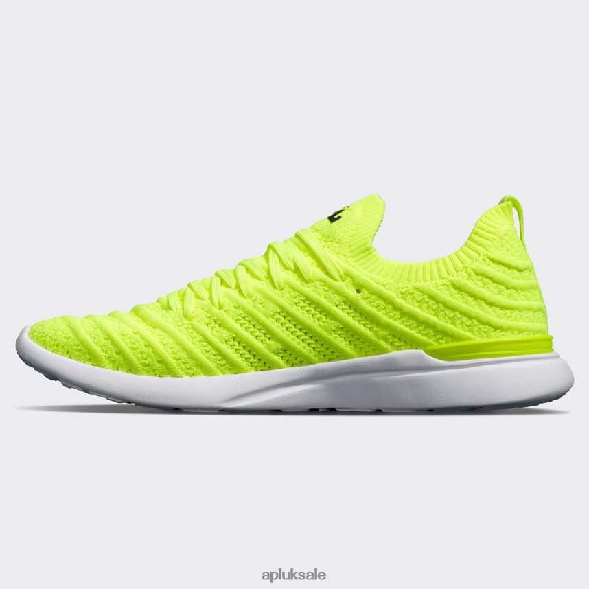 APL TechLoom Wave 61 - VH8XNZ435 APL Shoes UK Energy/Black/White Women Running