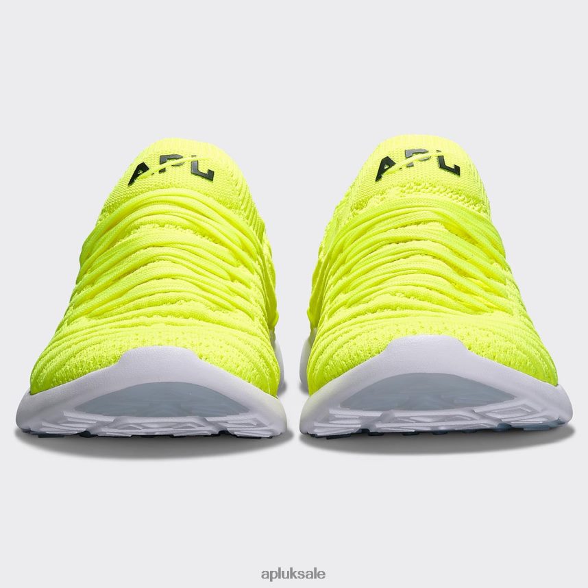 APL TechLoom Wave 61 - VH8XNZ435 APL Shoes UK Energy/Black/White Women Running