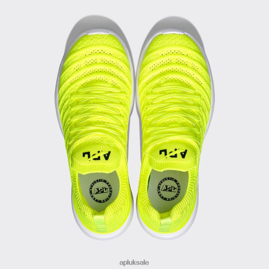 APL TechLoom Wave 61 - VH8XNZ435 APL Shoes UK Energy/Black/White Women Running