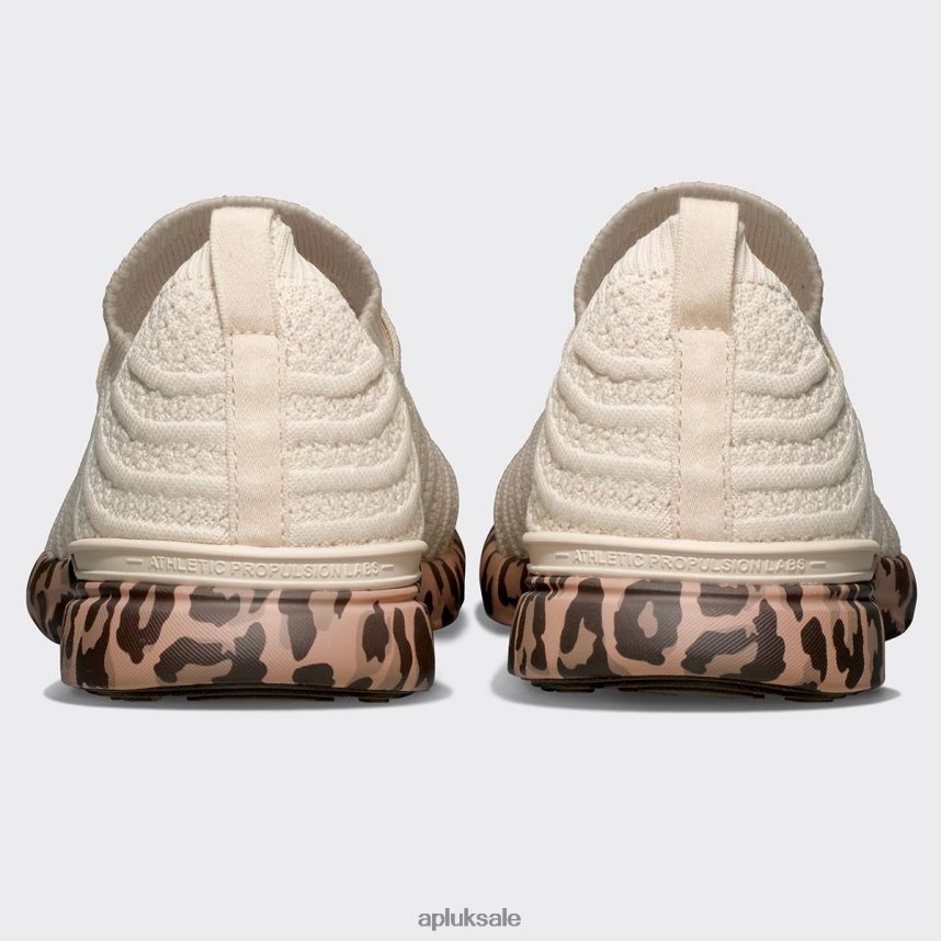 APL TechLoom Wave 61 - VH8XNZ437 APL Shoes UK Parchment/Caramel/Leopard Women Running