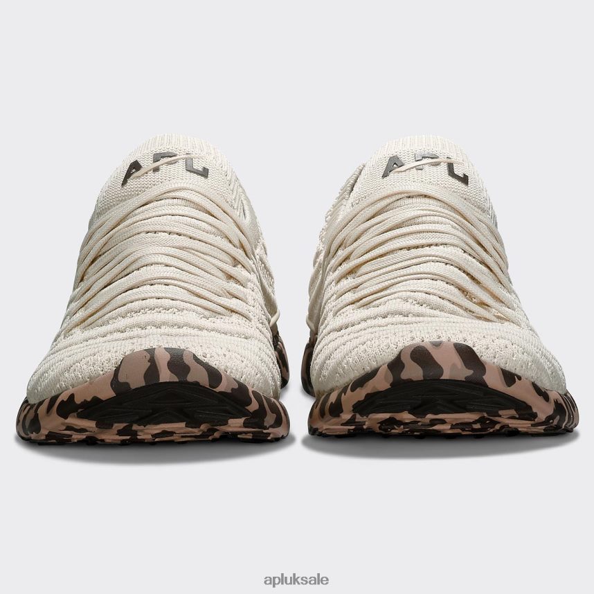 APL TechLoom Wave 61 - VH8XNZ437 APL Shoes UK Parchment/Caramel/Leopard Women Running