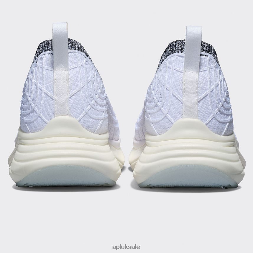 APL TechLoom Zipline 63 - VH8XNZ10 APL Shoes UK White/Black/White Melange Women Running