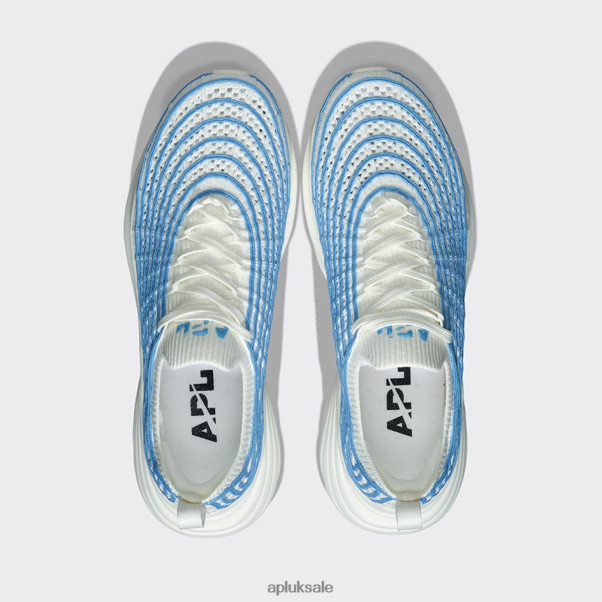 APL TechLoom Zipline 63 - VH8XNZ29 APL Shoes UK Ivory/Coastal Blue Women Running