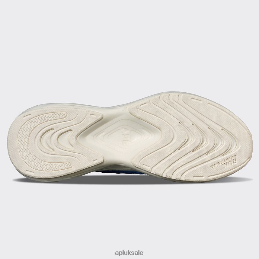 APL TechLoom Zipline 63 - VH8XNZ29 APL Shoes UK Ivory/Coastal Blue Women Running