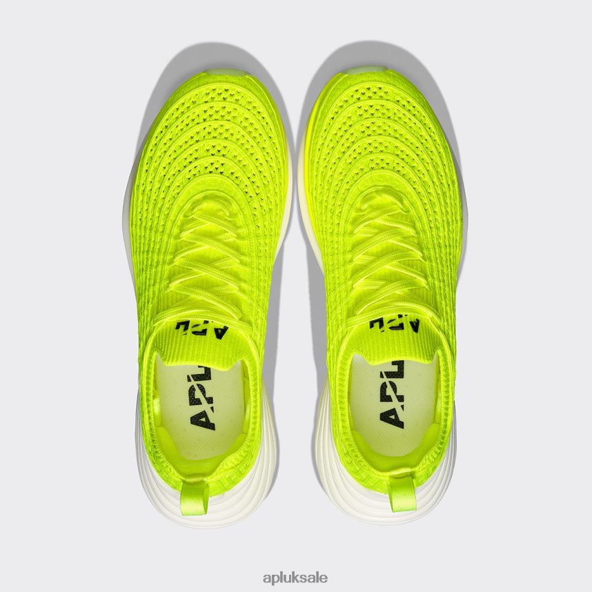 APL TechLoom Zipline 63 - VH8XNZ6 APL Shoes UK Energy/Black/White Women Running
