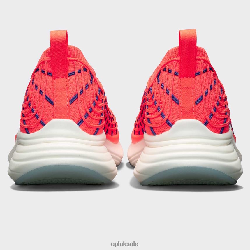 APL TechLoom Zipline 64 - VH8XNZ107 APL Shoes UK Impulse Red/Blue Haze Women Running